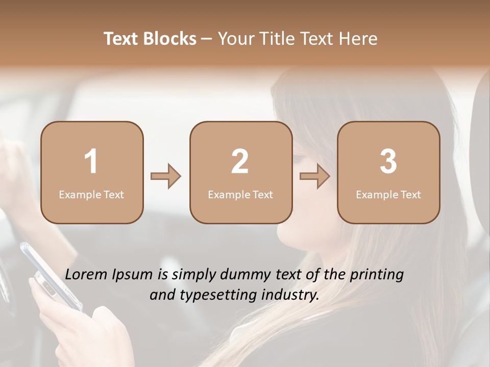 Cell Car Mobile PowerPoint Template