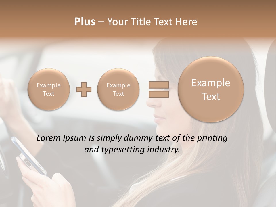 Cell Car Mobile PowerPoint Template