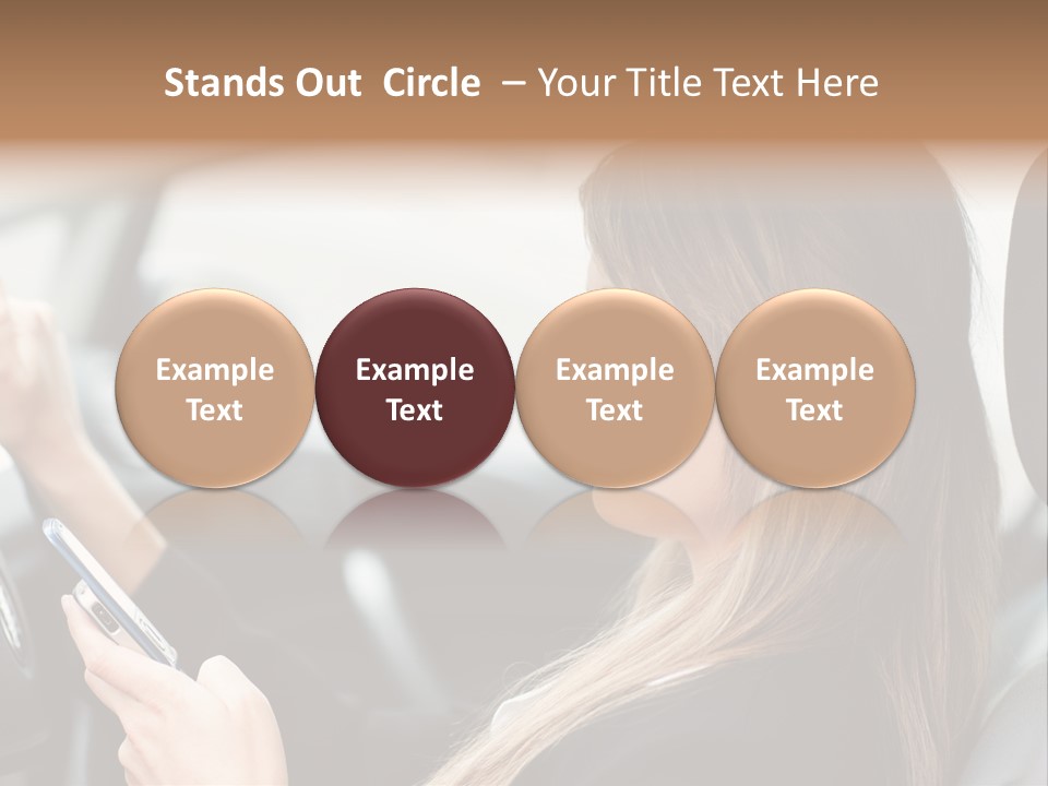 Cell Car Mobile PowerPoint Template