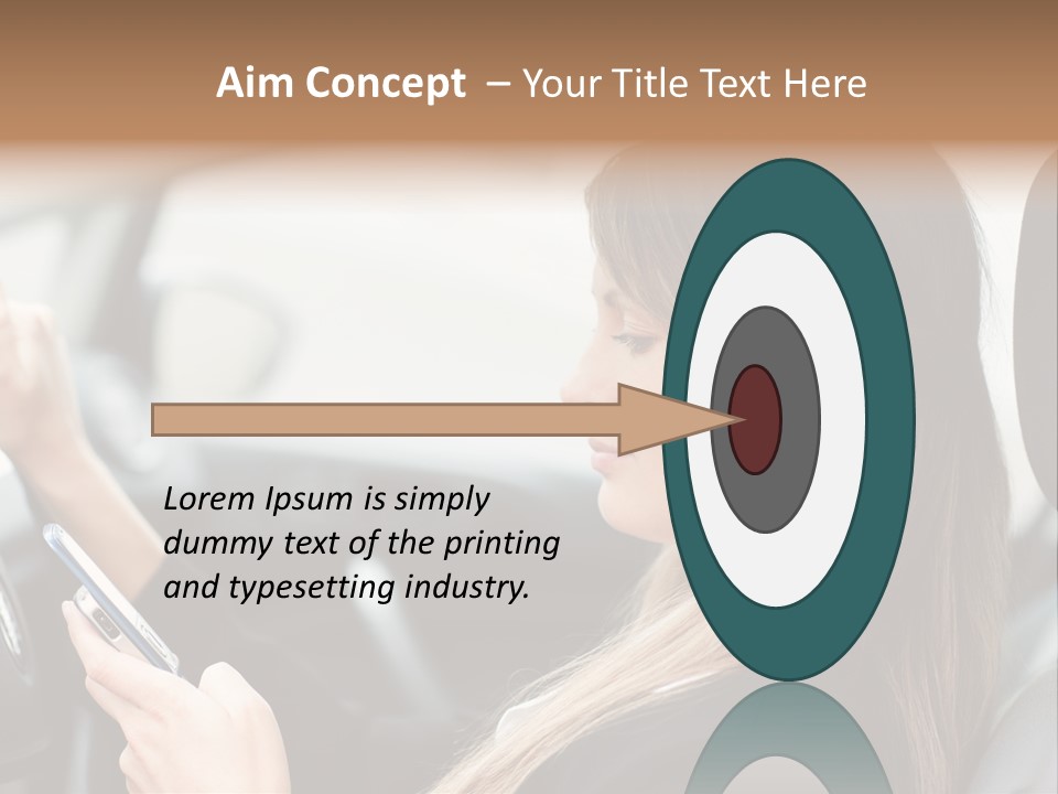 Cell Car Mobile PowerPoint Template