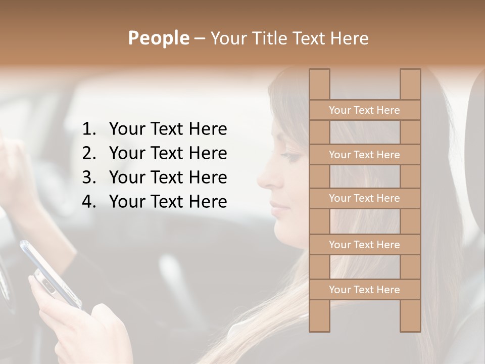 Cell Car Mobile PowerPoint Template