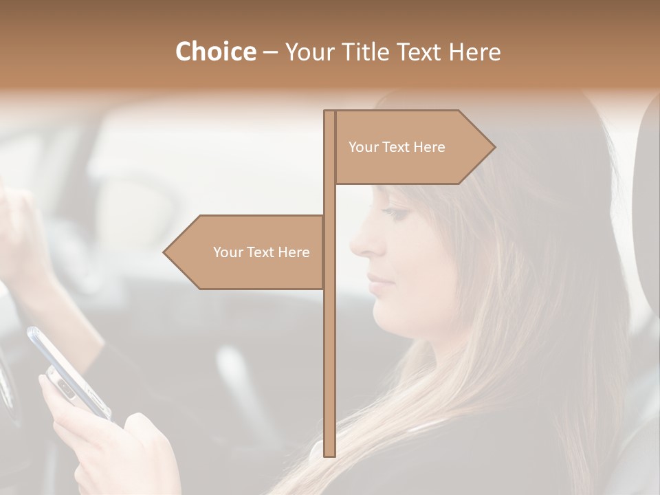 Cell Car Mobile PowerPoint Template