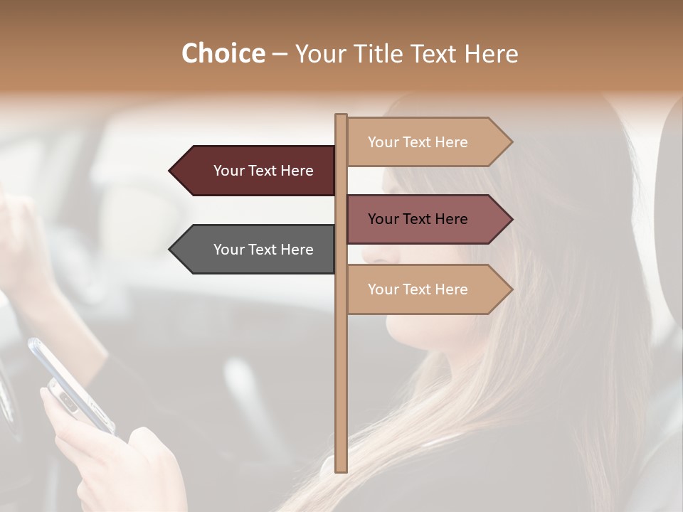 Cell Car Mobile PowerPoint Template