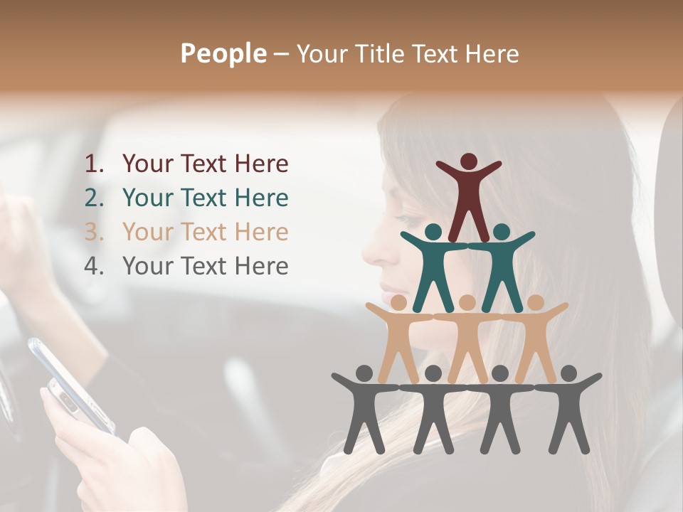 Cell Car Mobile PowerPoint Template