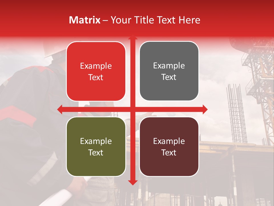 Chart Blueprint Foreman PowerPoint Template