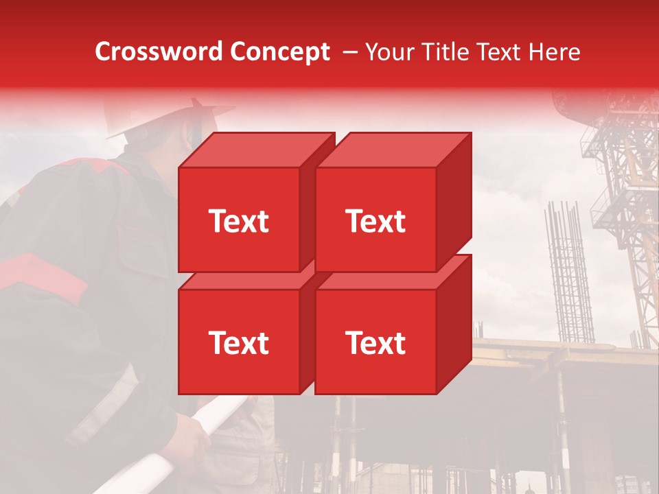 Chart Blueprint Foreman PowerPoint Template