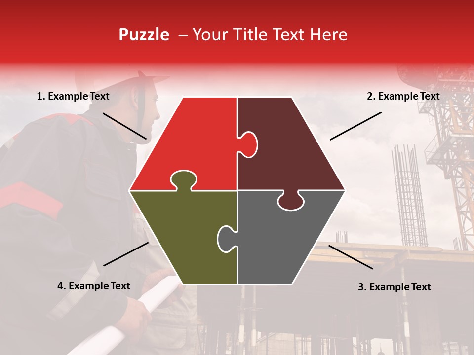 Chart Blueprint Foreman PowerPoint Template
