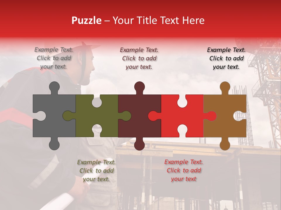 Chart Blueprint Foreman PowerPoint Template