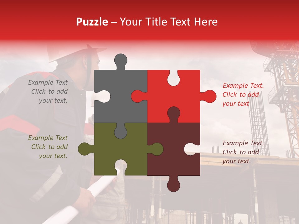 Chart Blueprint Foreman PowerPoint Template