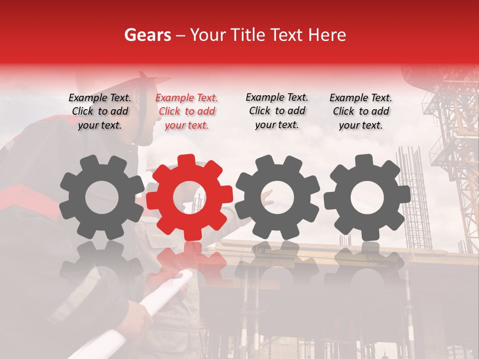 Chart Blueprint Foreman PowerPoint Template