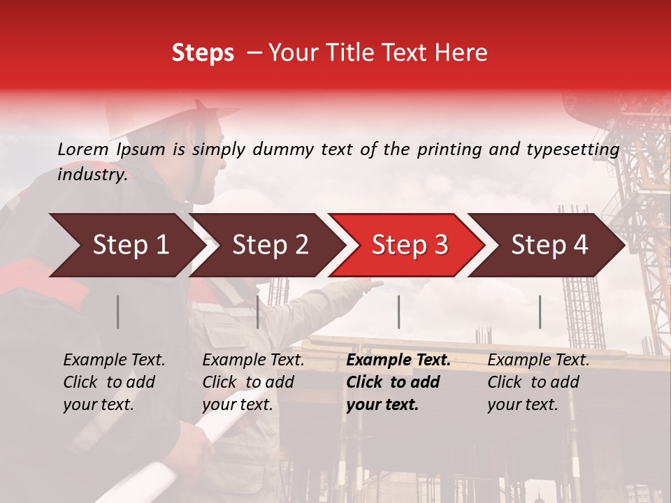 Chart Blueprint Foreman PowerPoint Template