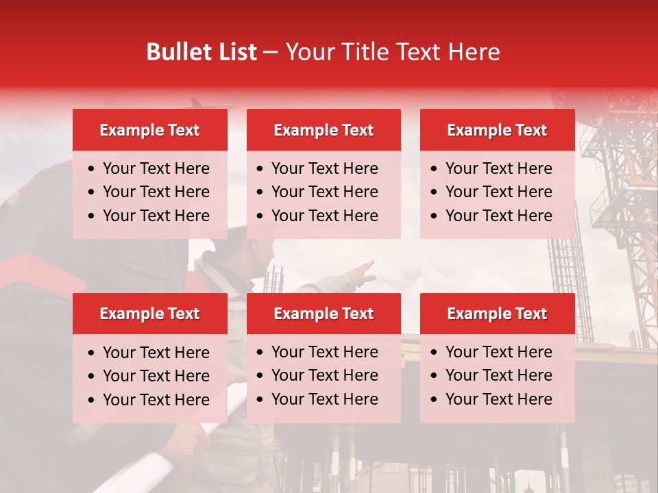 Chart Blueprint Foreman PowerPoint Template