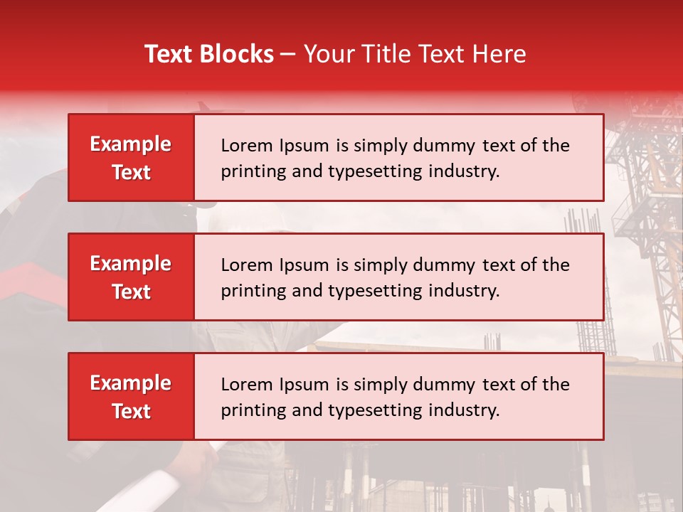 Chart Blueprint Foreman PowerPoint Template
