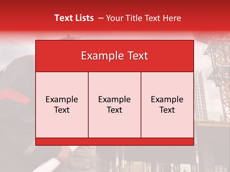 Chart Blueprint Foreman PowerPoint Template