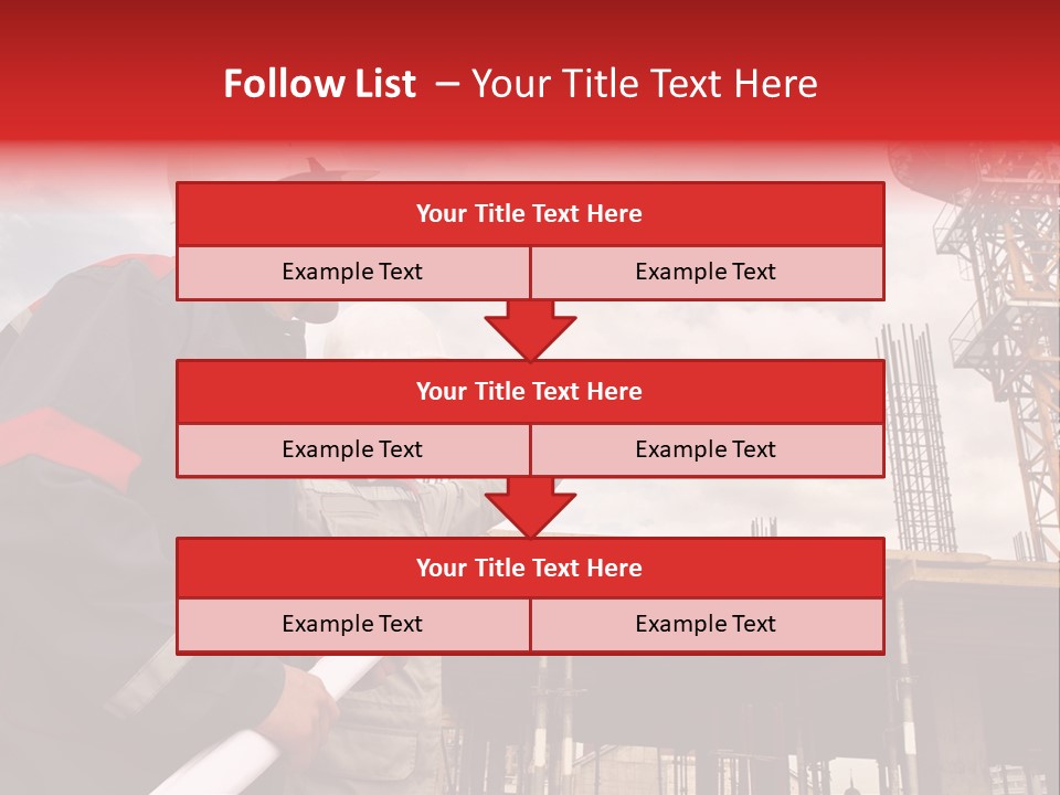Chart Blueprint Foreman PowerPoint Template