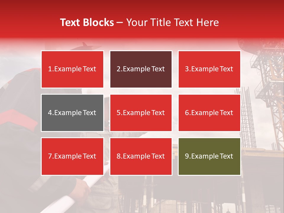 Chart Blueprint Foreman PowerPoint Template