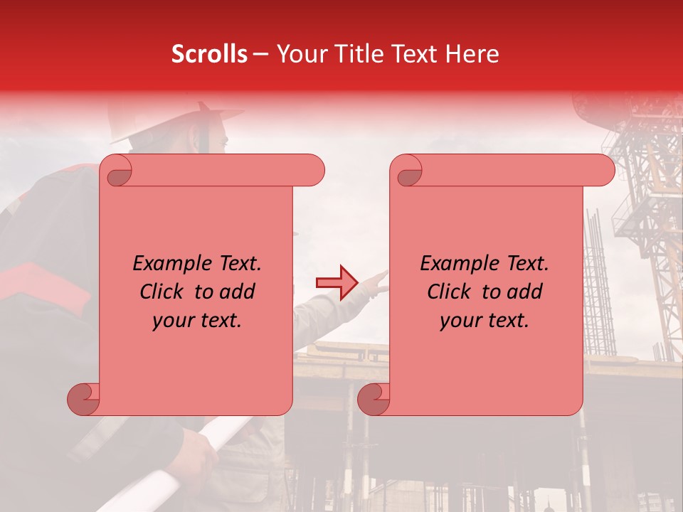 Chart Blueprint Foreman PowerPoint Template