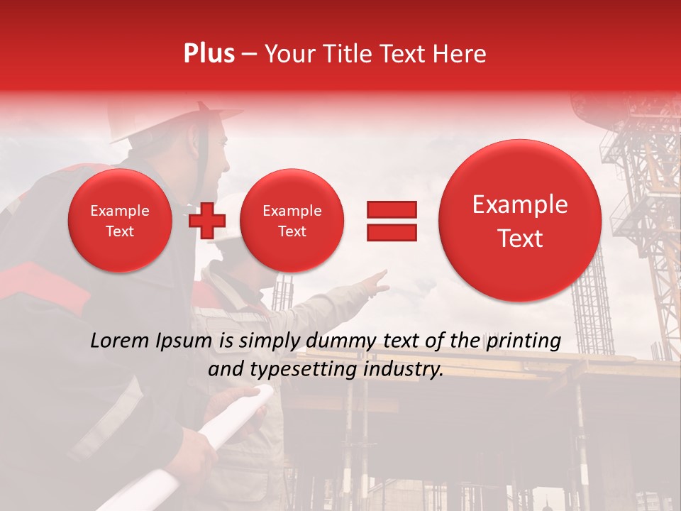 Chart Blueprint Foreman PowerPoint Template