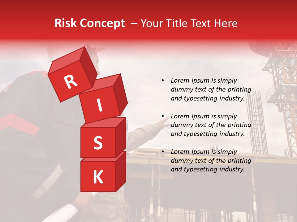 Chart Blueprint Foreman PowerPoint Template