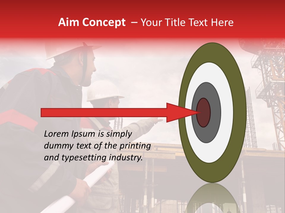 Chart Blueprint Foreman PowerPoint Template