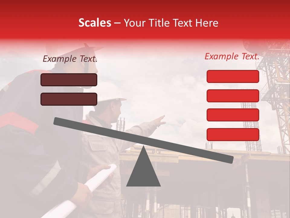 Chart Blueprint Foreman PowerPoint Template