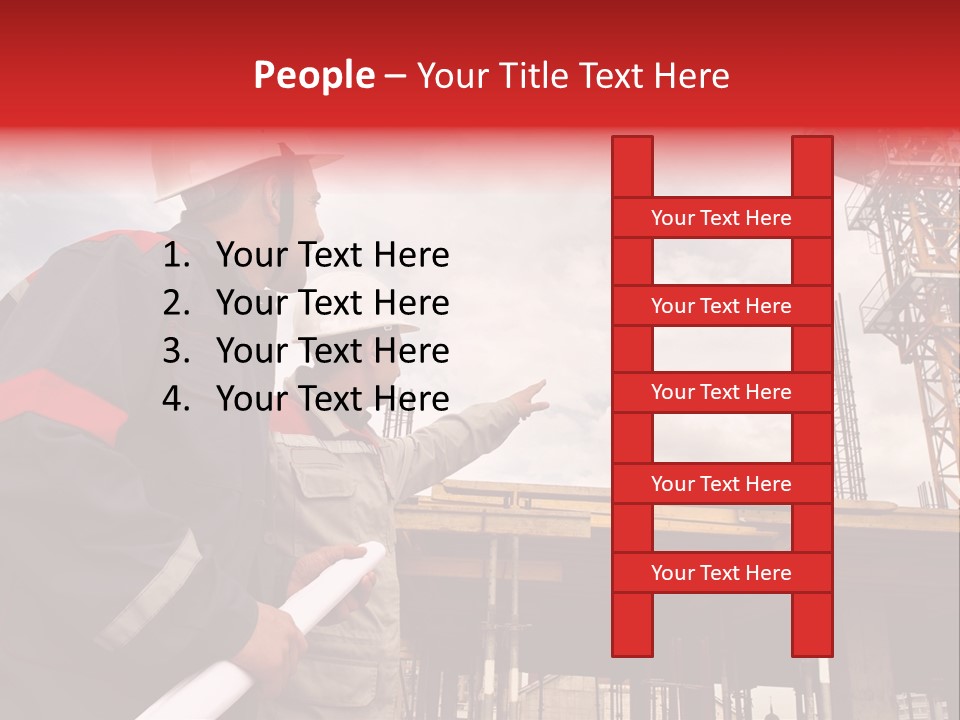 Chart Blueprint Foreman PowerPoint Template