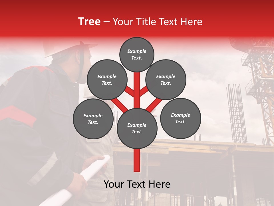 Chart Blueprint Foreman PowerPoint Template