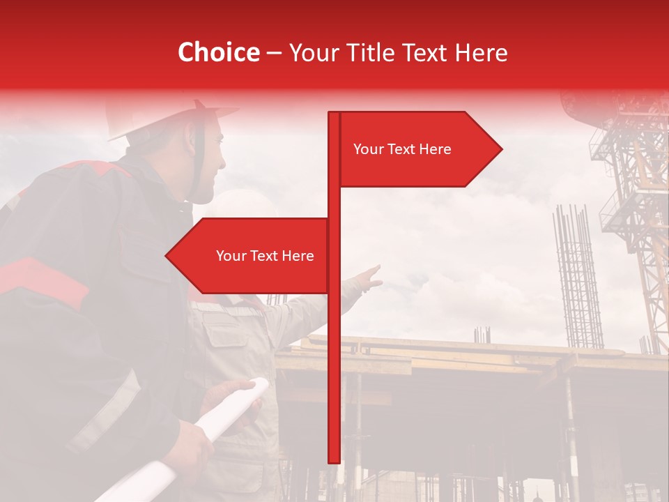 Chart Blueprint Foreman PowerPoint Template