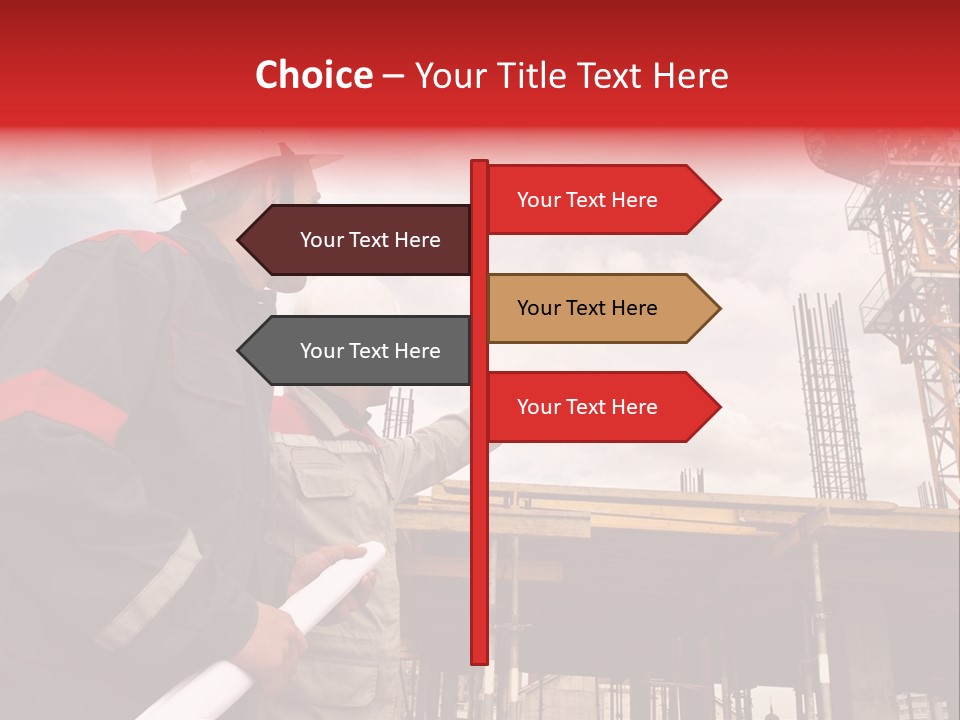 Chart Blueprint Foreman PowerPoint Template
