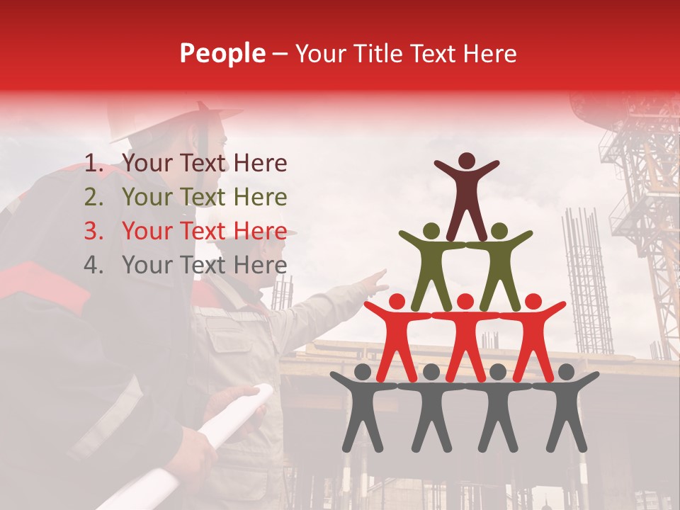 Chart Blueprint Foreman PowerPoint Template