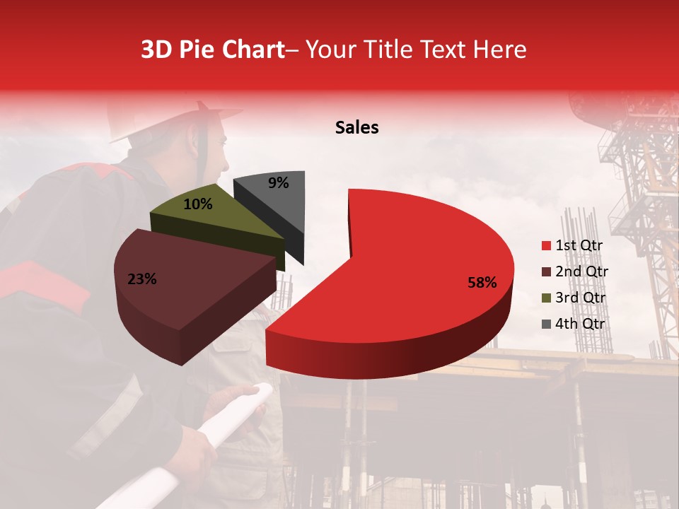 Chart Blueprint Foreman PowerPoint Template