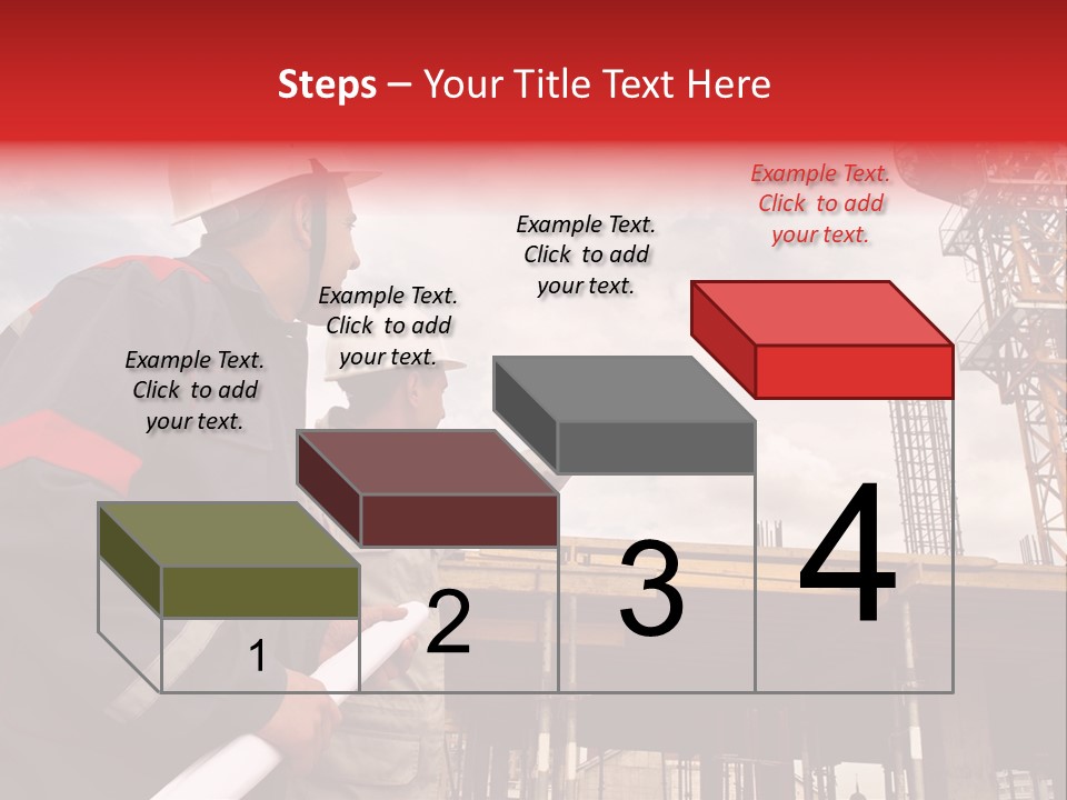 Chart Blueprint Foreman PowerPoint Template