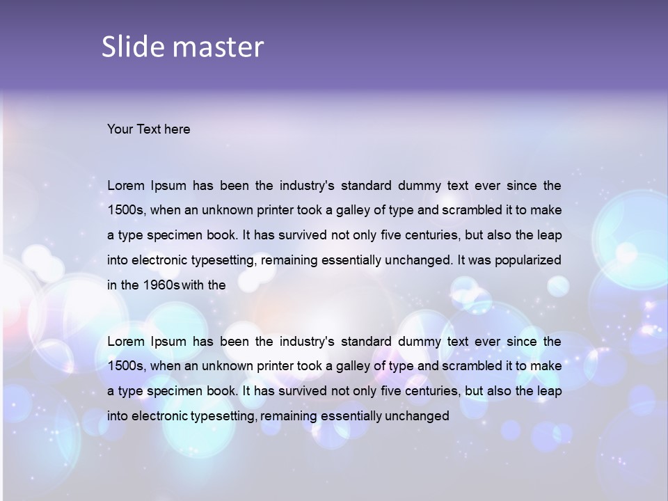 Glowing Brilliant Entertainment PowerPoint Template