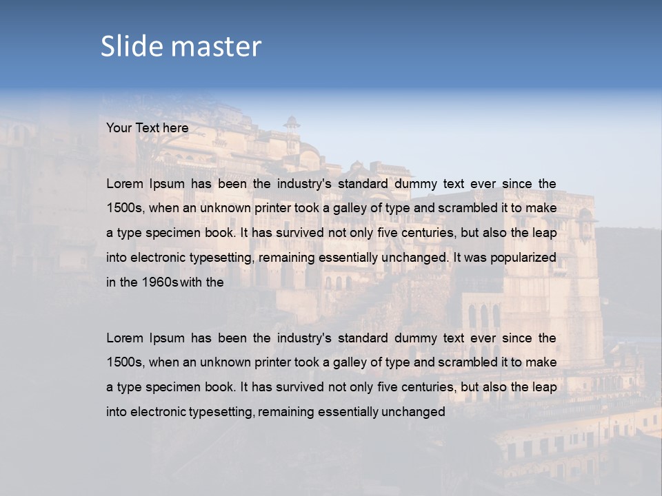 Walls Palace North PowerPoint Template