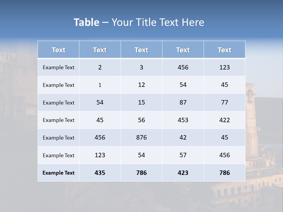 Walls Palace North PowerPoint Template