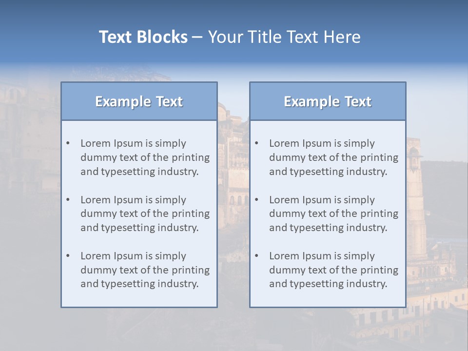 Walls Palace North PowerPoint Template