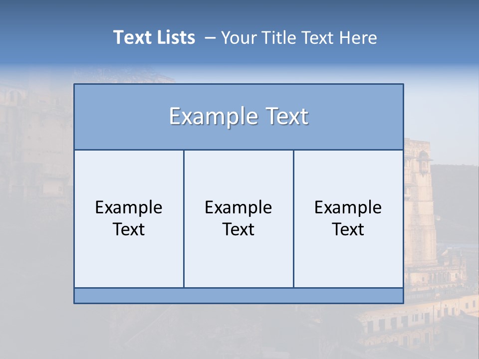 Walls Palace North PowerPoint Template