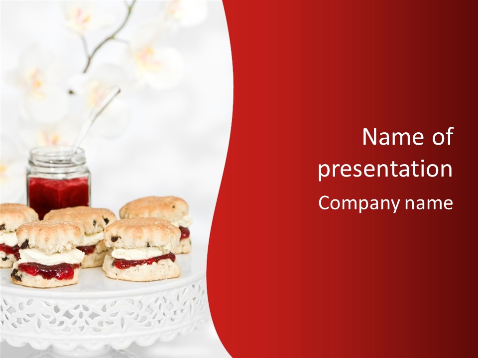 Devon Conserve Tea PowerPoint Template