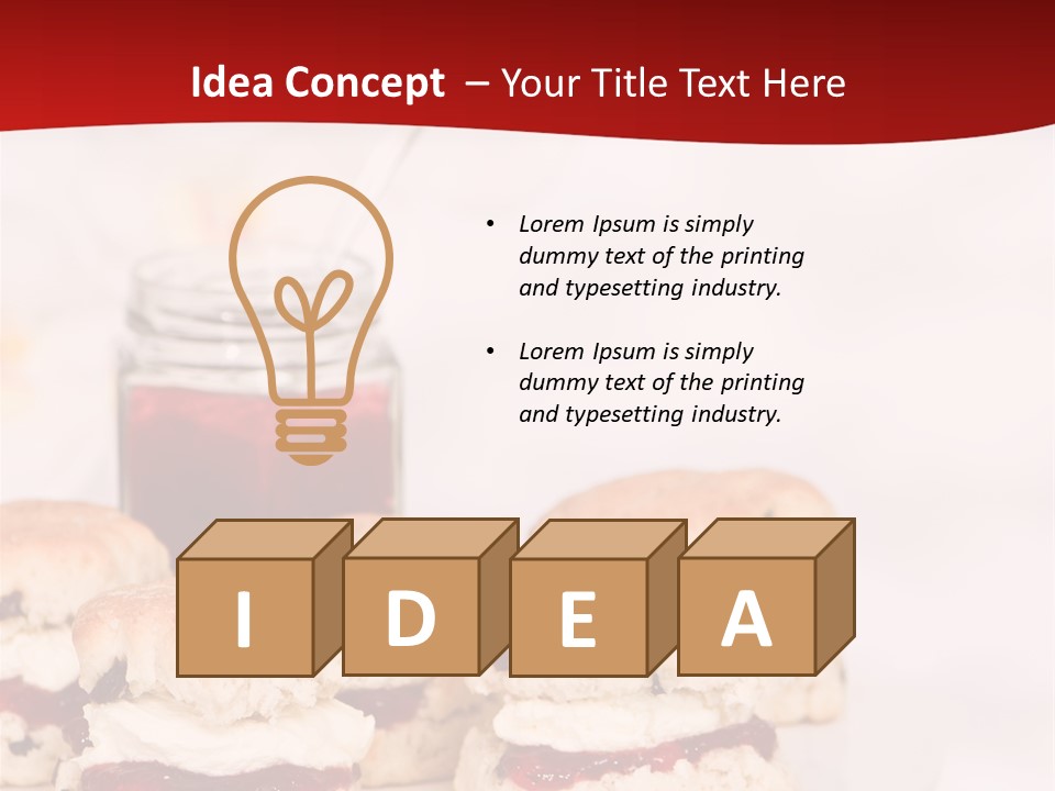 Devon Conserve Tea PowerPoint Template