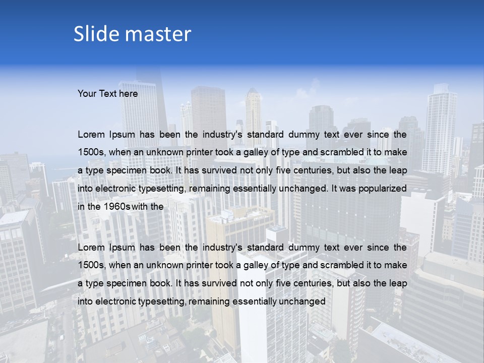 Famous Street City PowerPoint Template