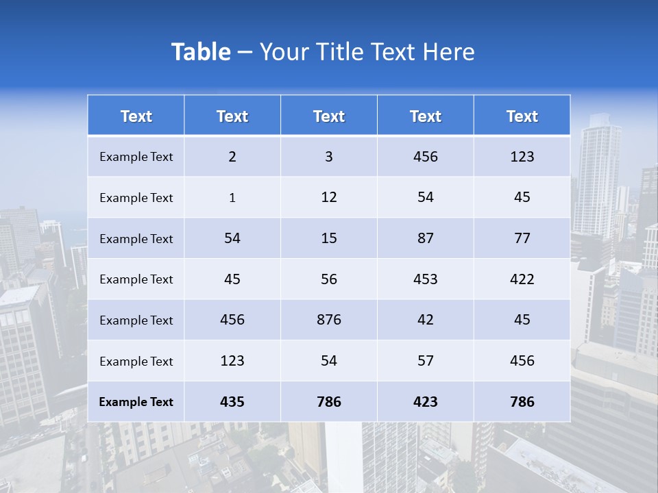 Famous Street City PowerPoint Template