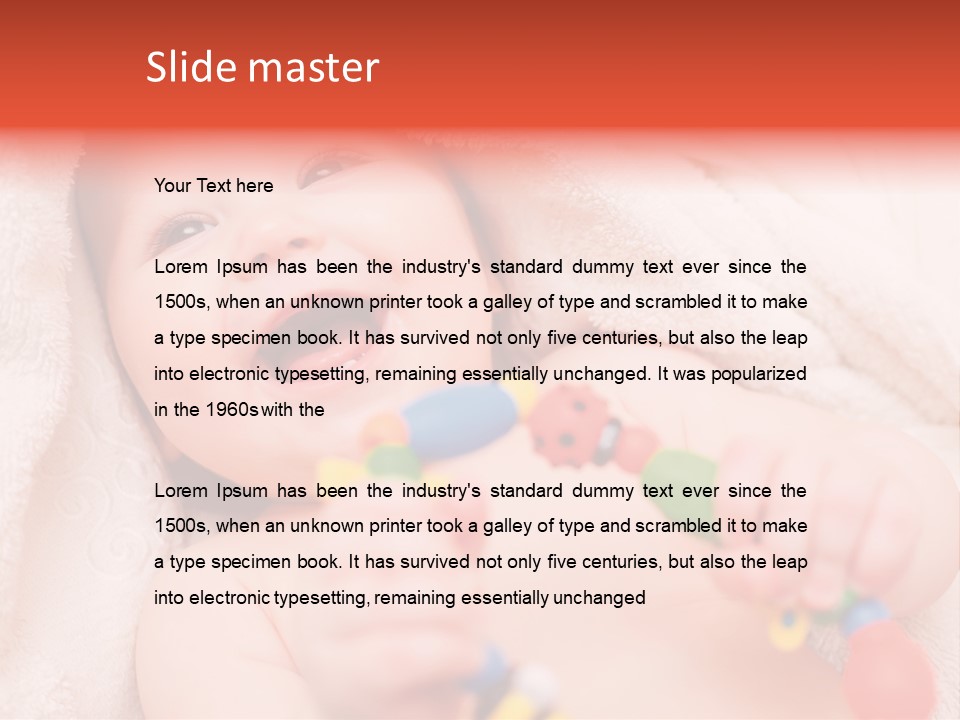 Newborn Adorable Attractive PowerPoint Template