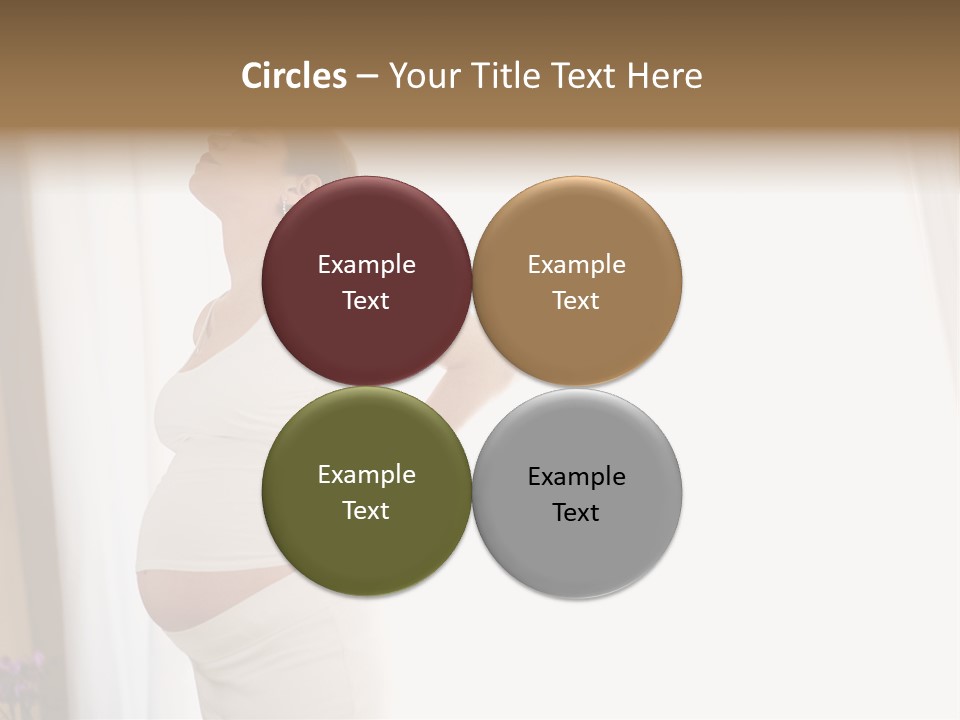 Woman Brunette Hands PowerPoint Template