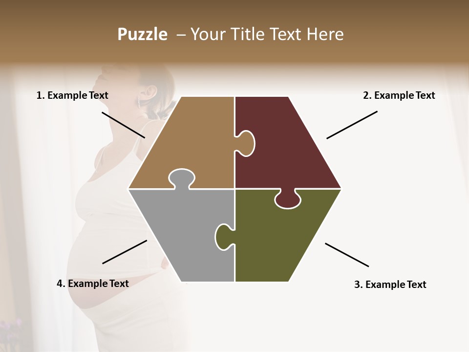 Woman Brunette Hands PowerPoint Template