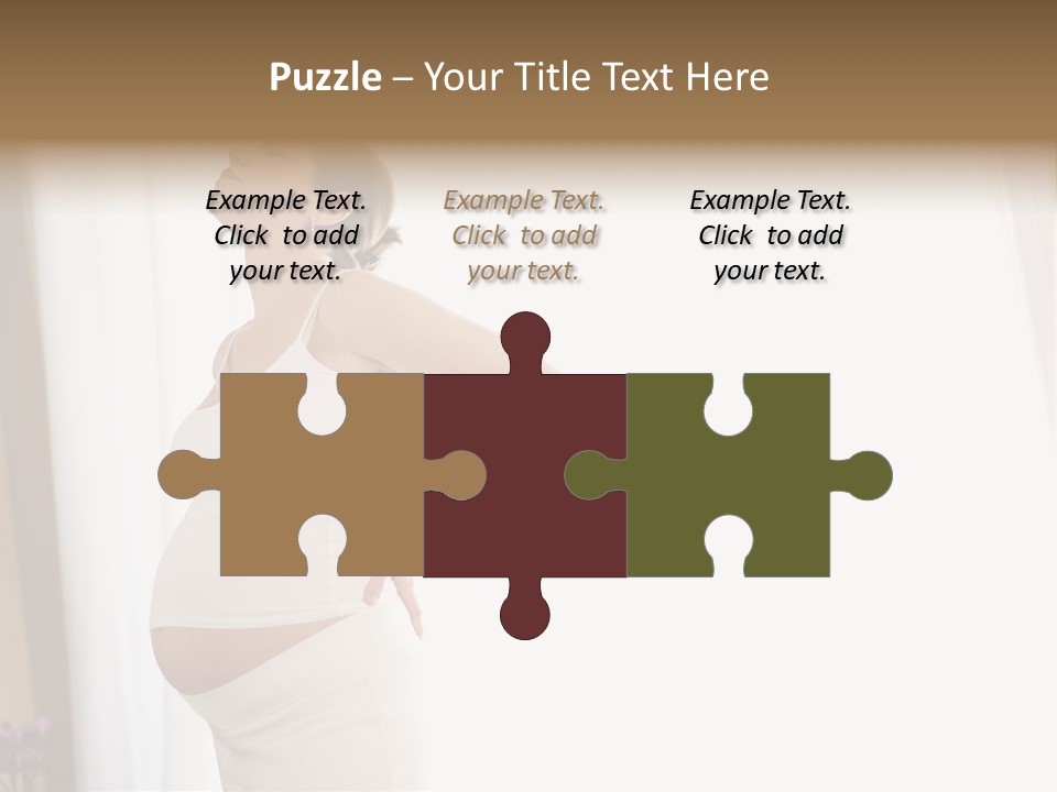 Woman Brunette Hands PowerPoint Template