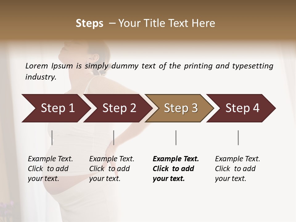 Woman Brunette Hands PowerPoint Template