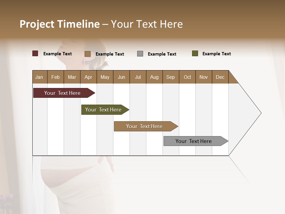 Woman Brunette Hands PowerPoint Template