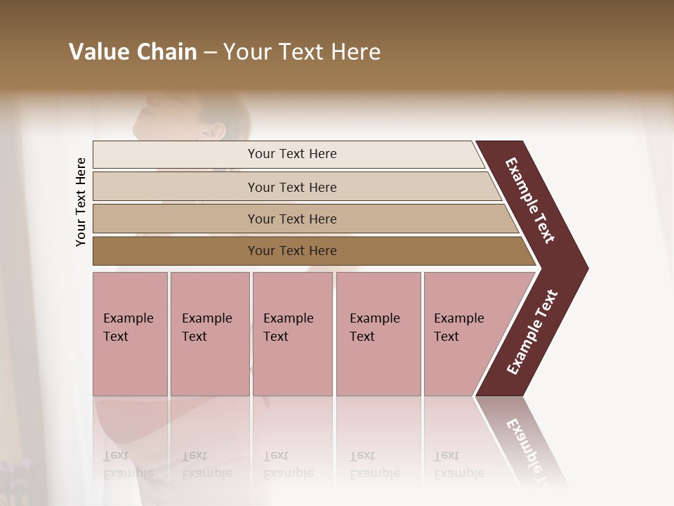 Woman Brunette Hands PowerPoint Template