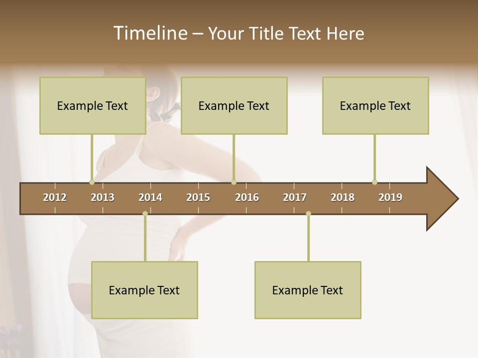 Woman Brunette Hands PowerPoint Template
