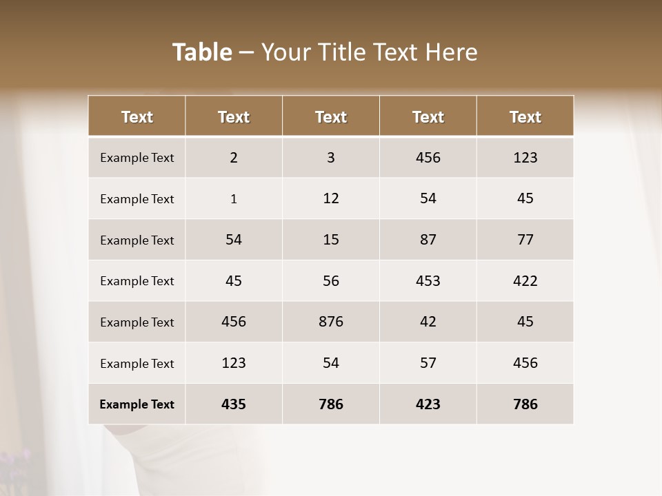 Woman Brunette Hands PowerPoint Template